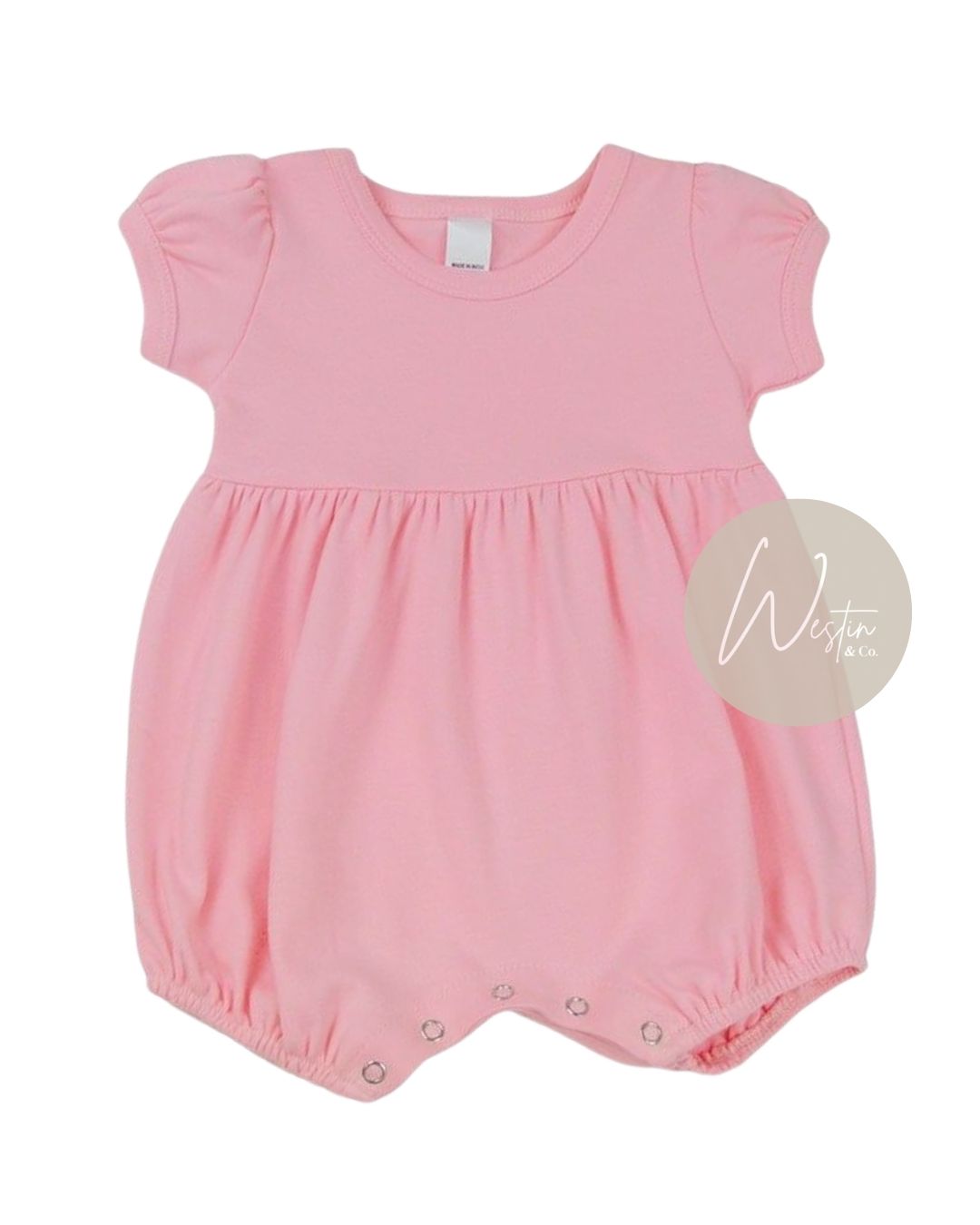 Personalized Baby Bubble Romper | Soft Cotton Infant Outfit | 3 Colors