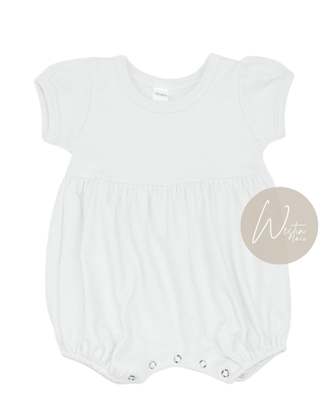 Personalized Baby Bubble Romper | Soft Cotton Infant Outfit | 3 Colors