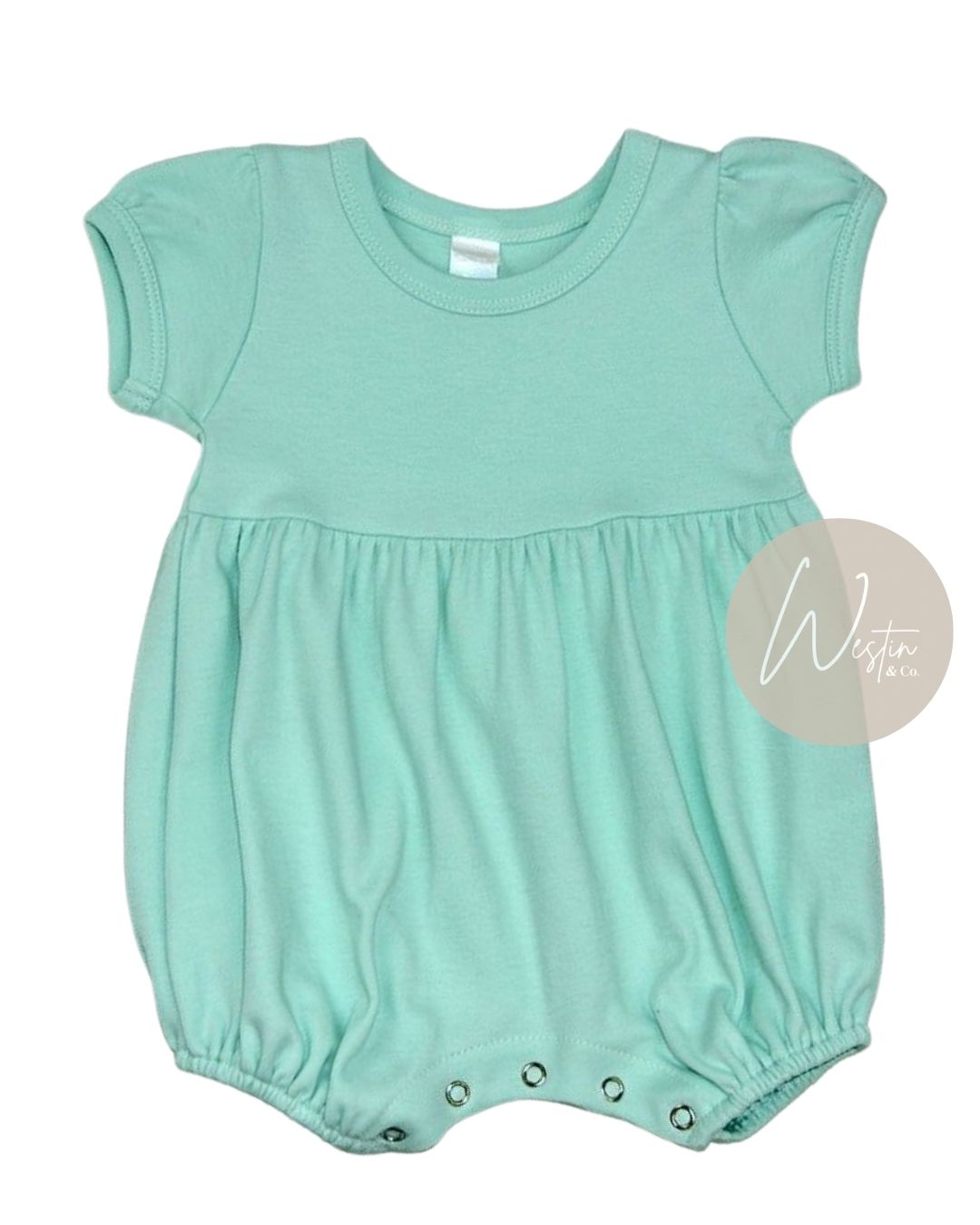 Personalized Baby Bubble Romper | Soft Cotton Infant Outfit | 3 Colors