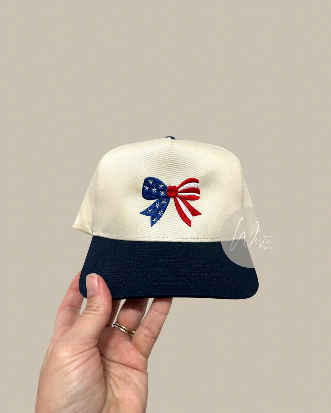 Patriotic Bow | Embroidered Cap – Limited Release