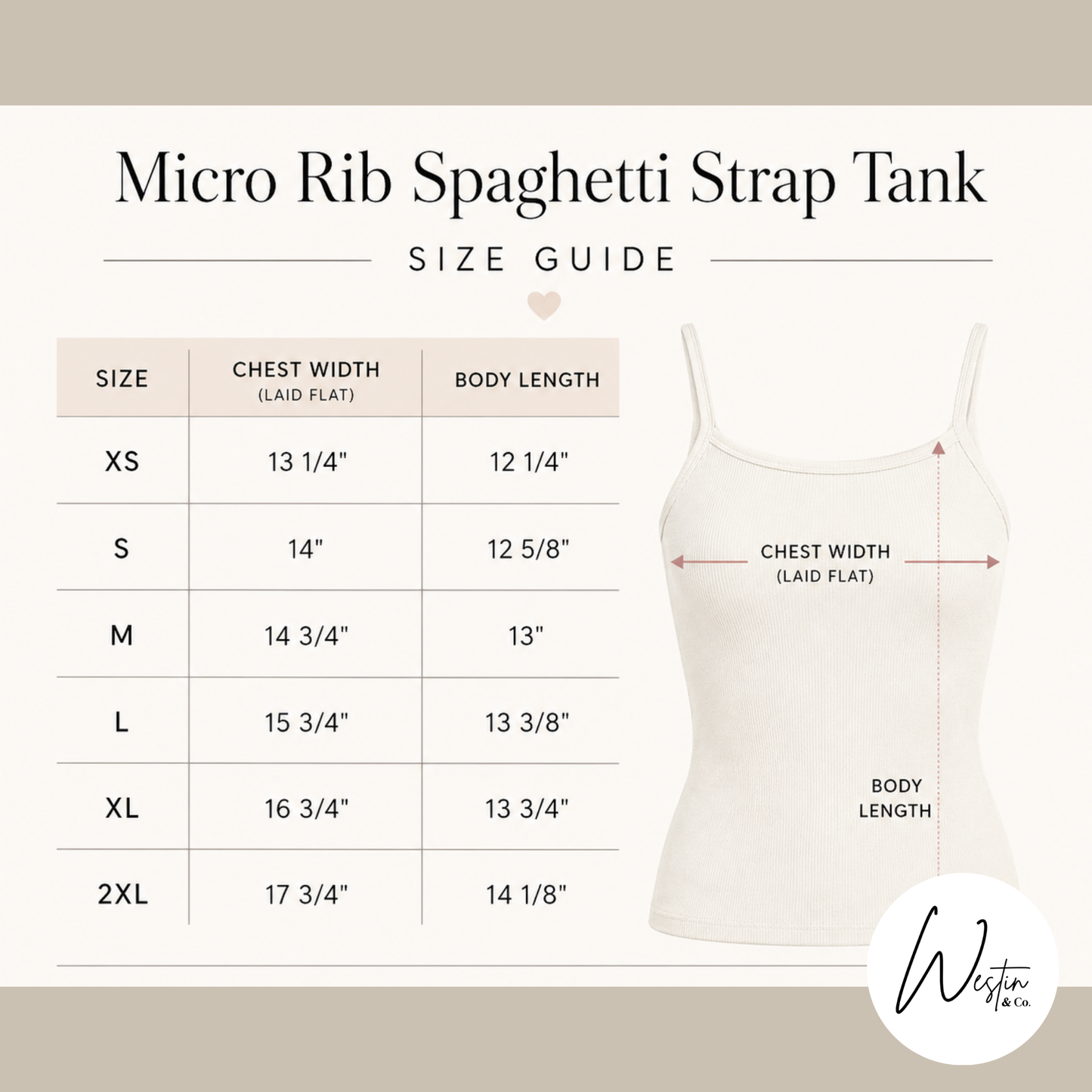 Micro Rib Spaghetti Strap Tank (Pre-order)