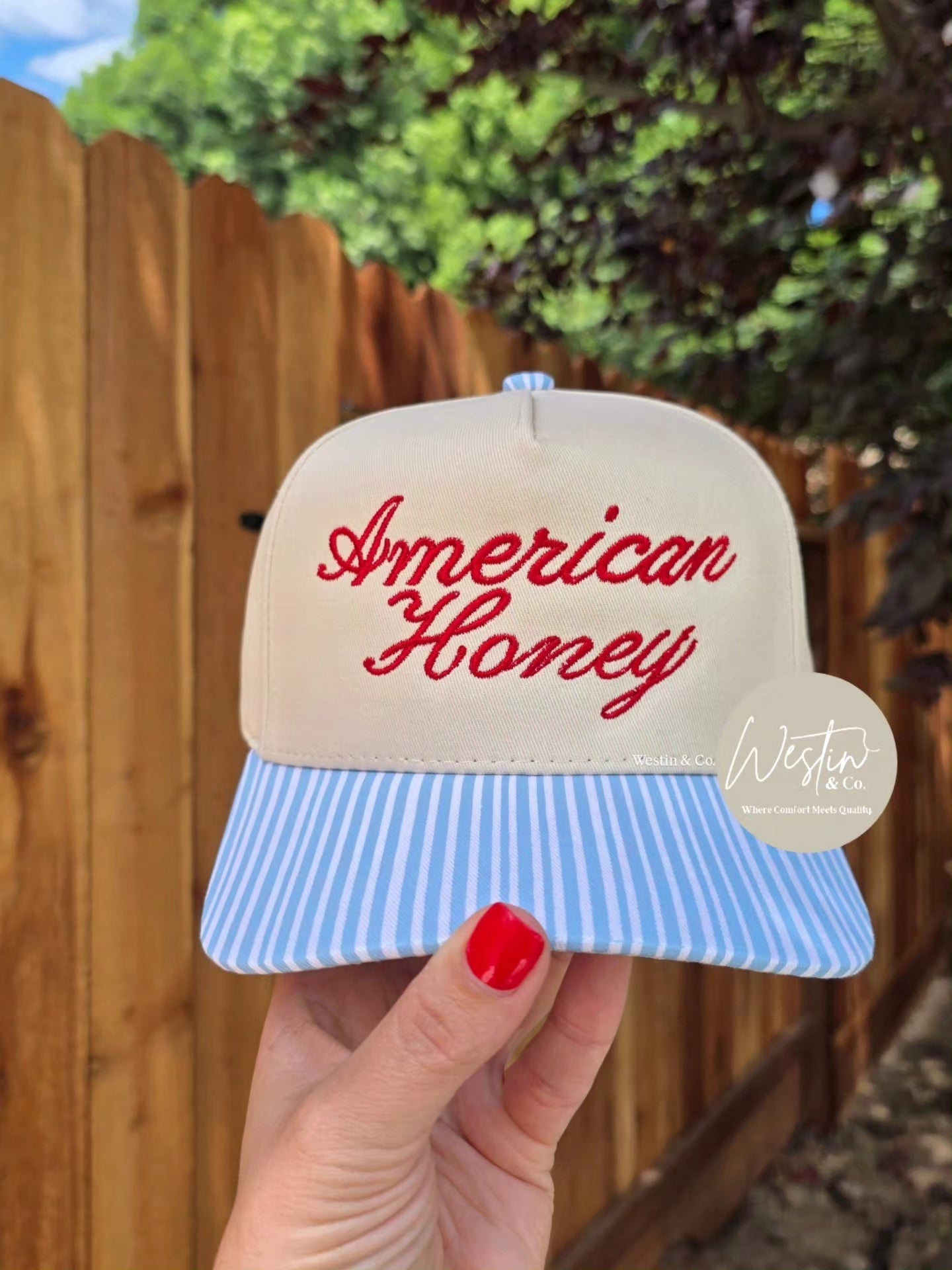 Americana Embroidered Hats