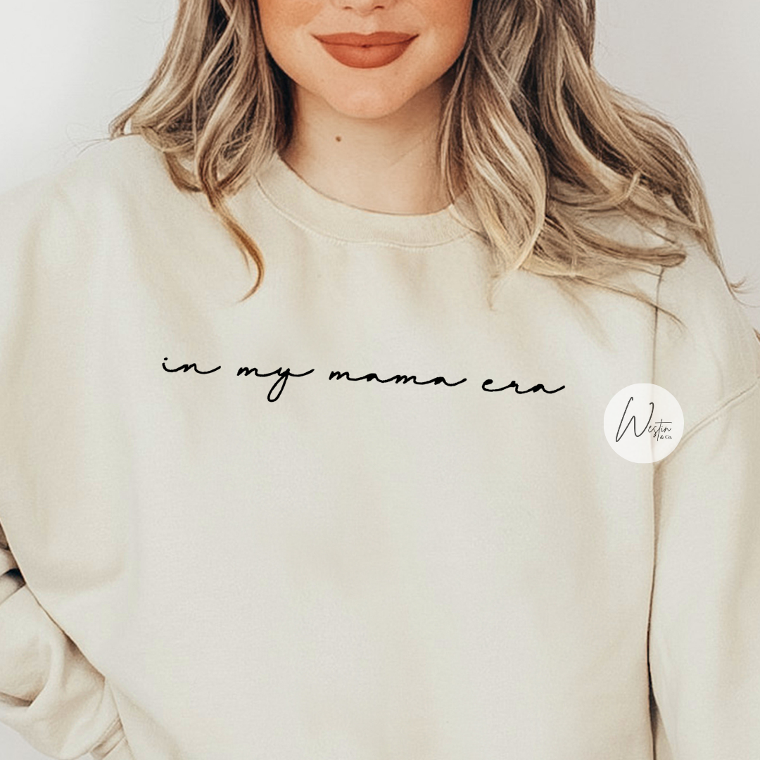 in my mama era | embroidered sweatshirt | gildan women's sweatshirt