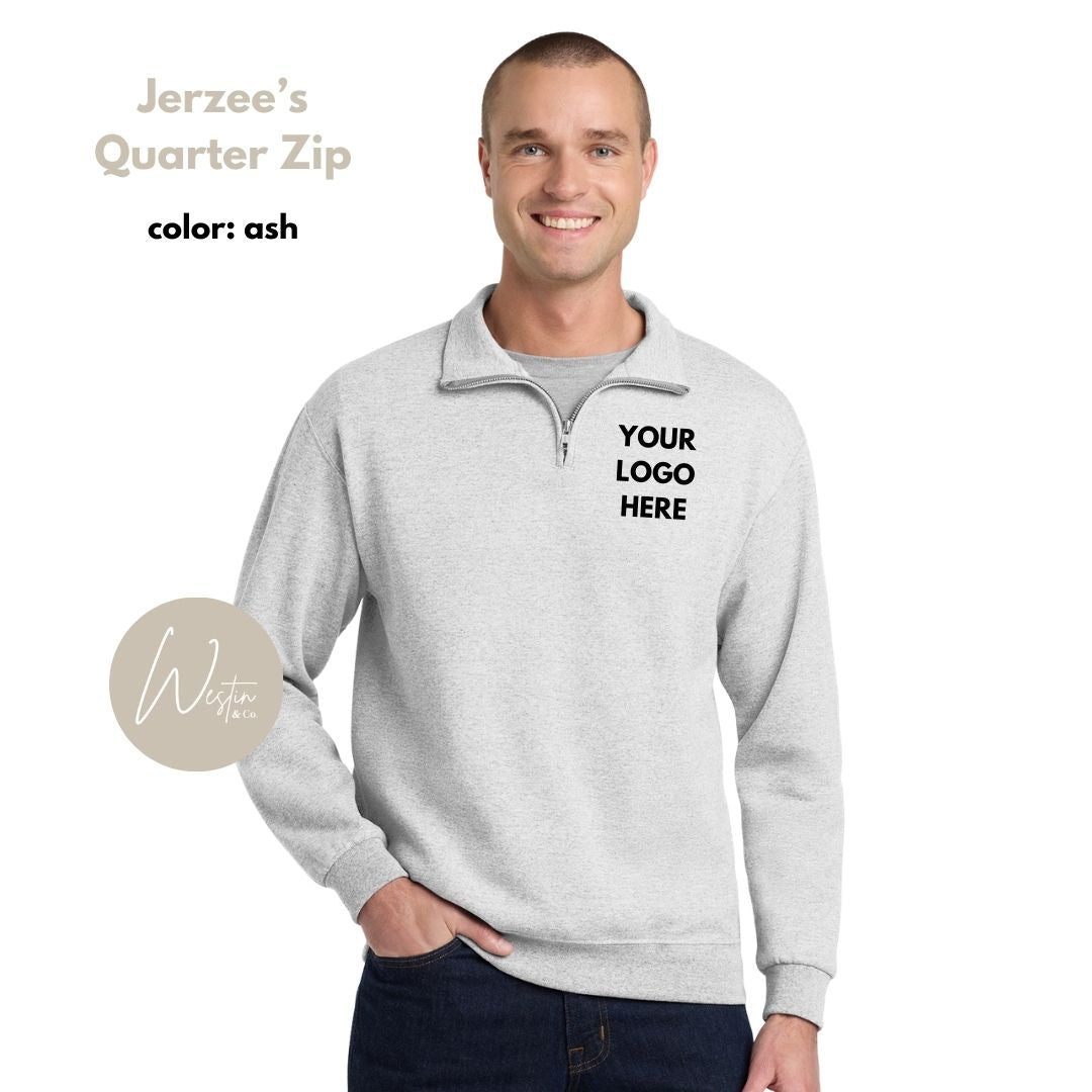 Quarter Zip Sweatshirt | Custom Embroidered