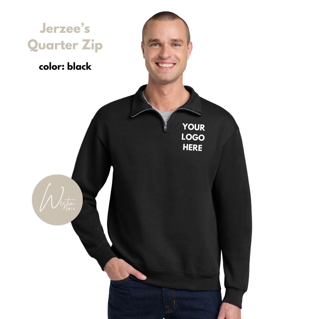Quarter Zip Sweatshirt | Custom Embroidered
