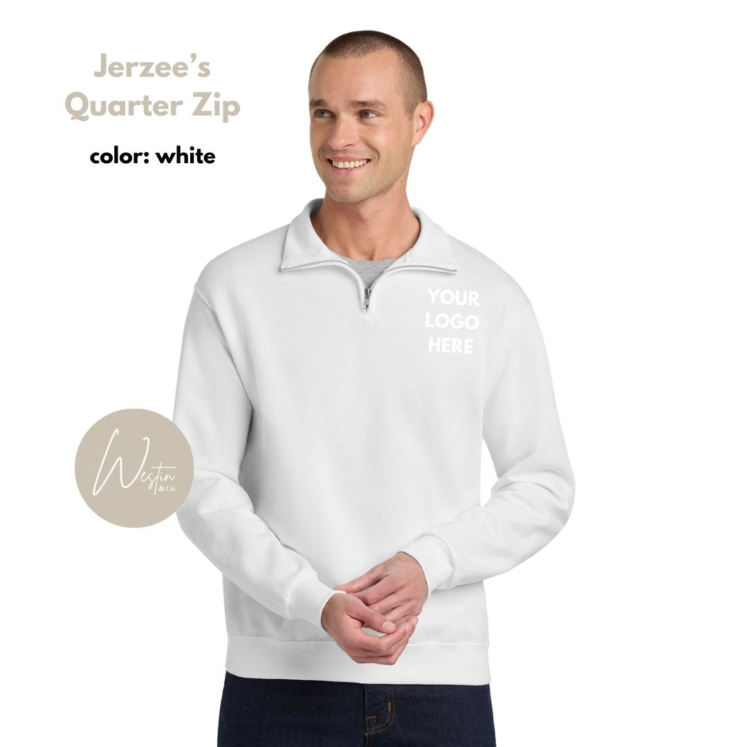 Quarter Zip Sweatshirt | Custom Embroidered