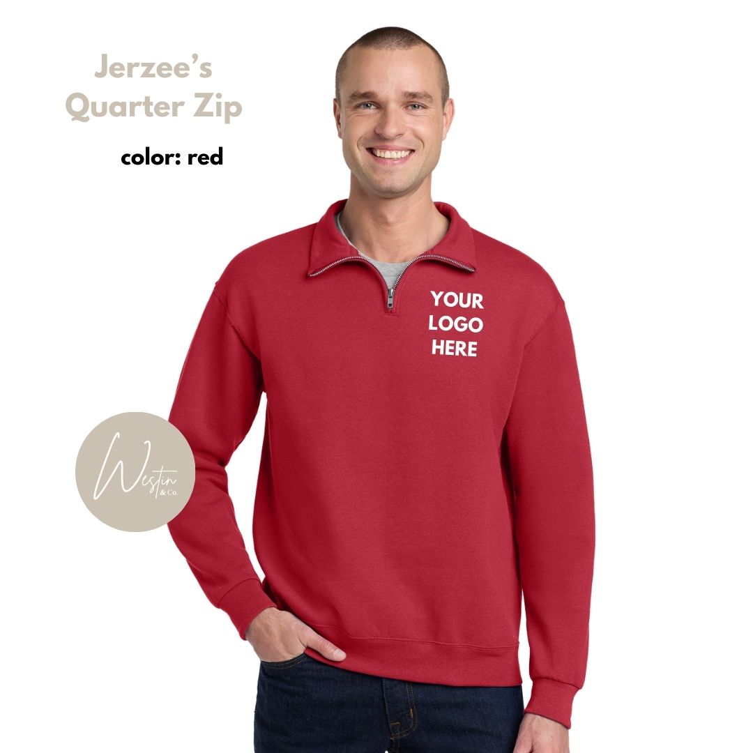 Quarter Zip Sweatshirt | Custom Embroidered