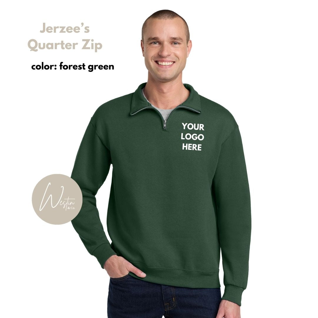 Quarter Zip Sweatshirt | Custom Embroidered