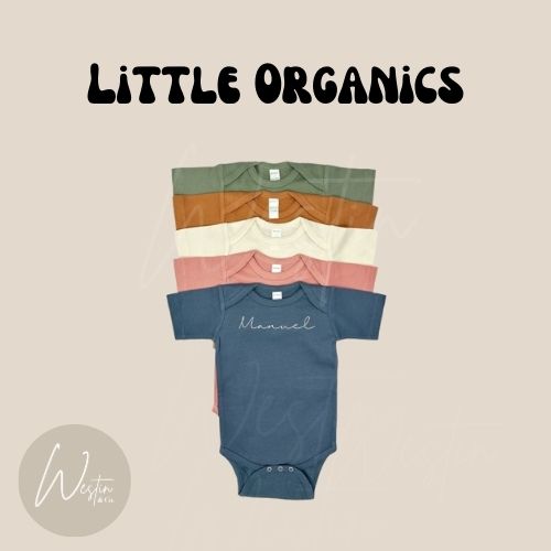 Custom Embroidered Baby Bodysuit | 100% Organic Cotton