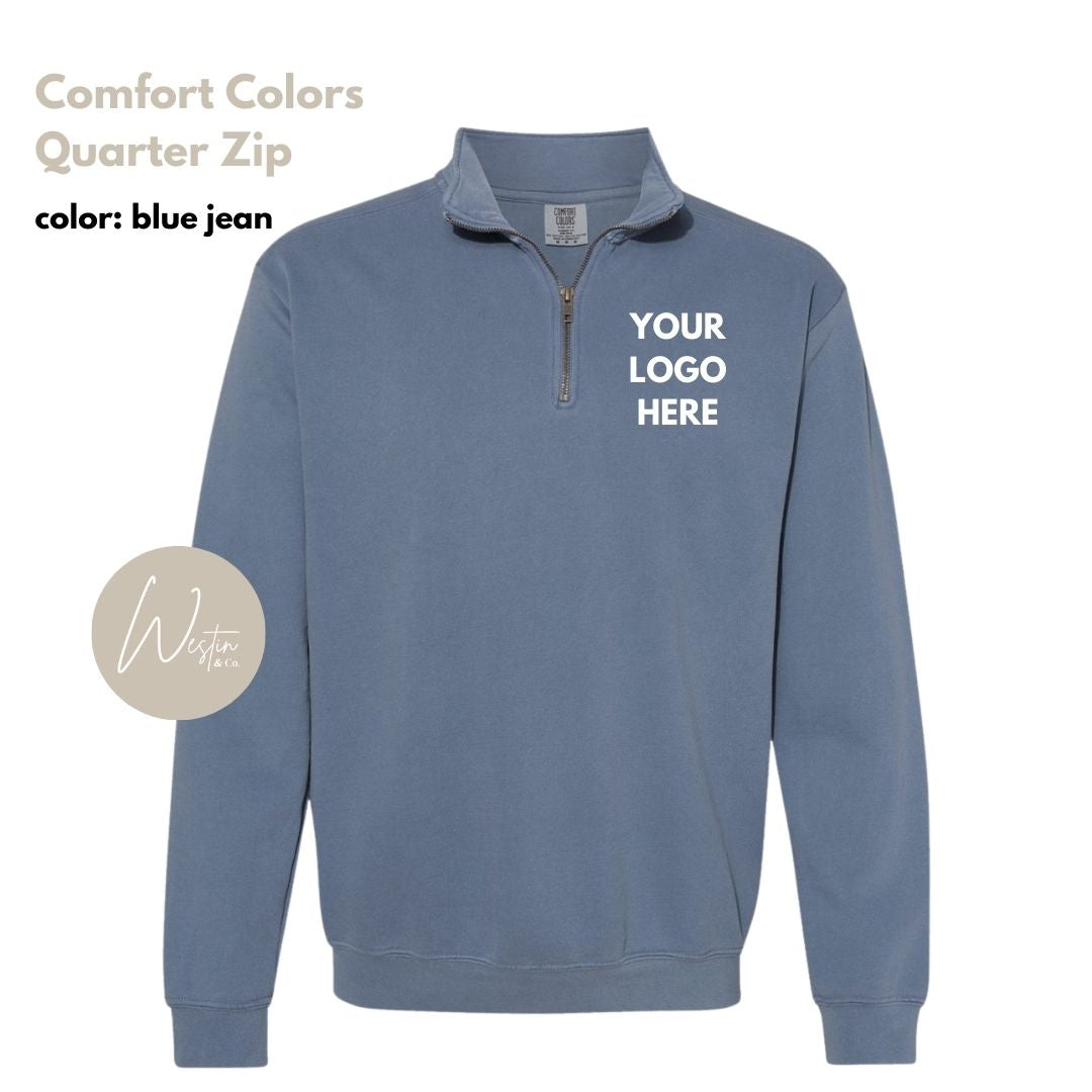 Quarter Zip Sweatshirt | Custom Embroidered