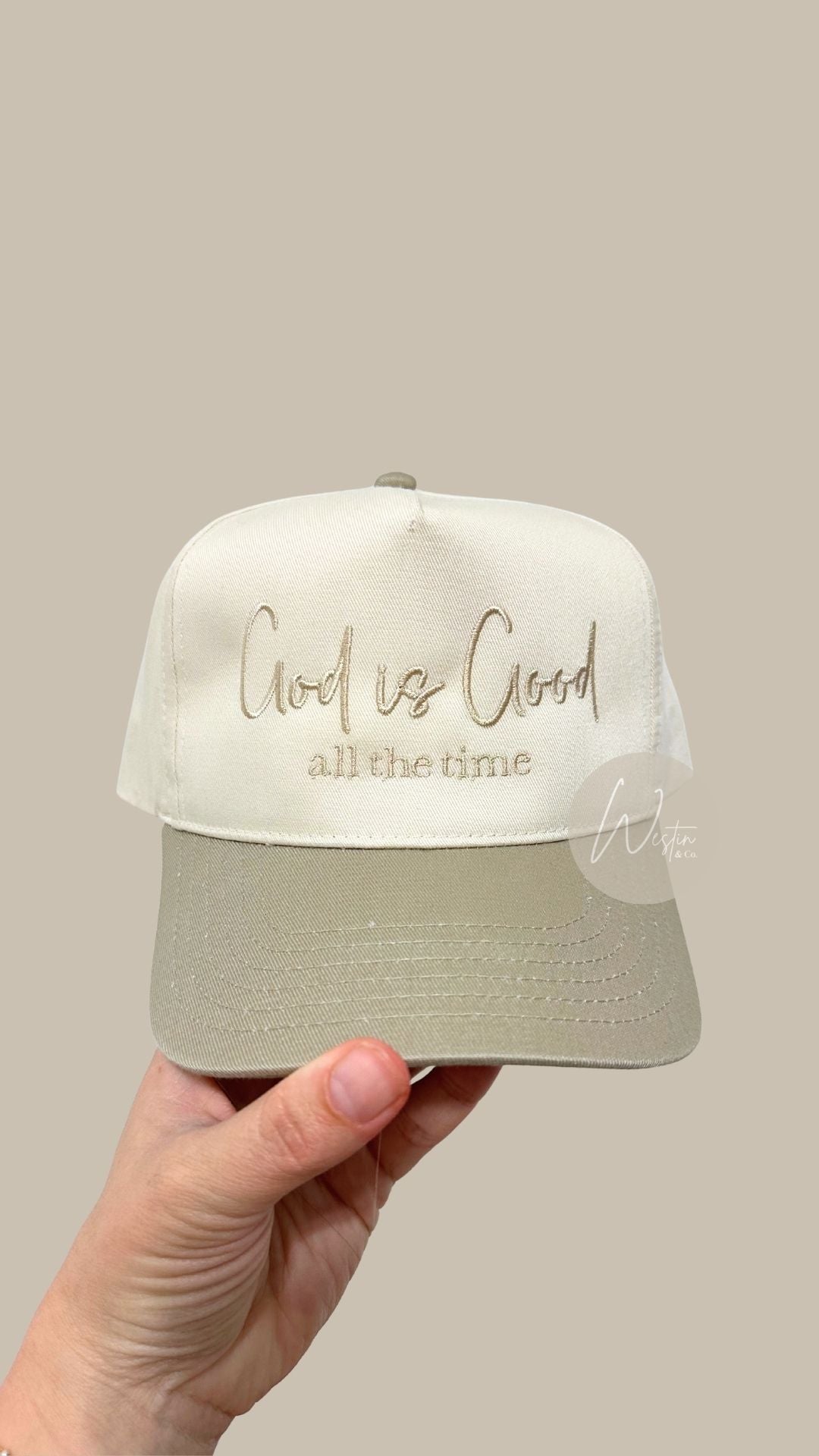Embroidered Two-Tone Hats – Exclusive Designs