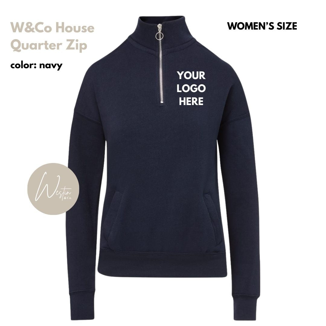 Quarter Zip Sweatshirt | Custom Embroidered