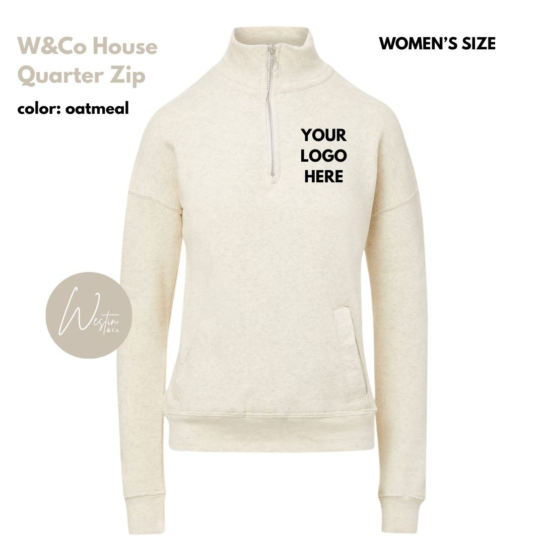 Quarter Zip Sweatshirt | Custom Embroidered