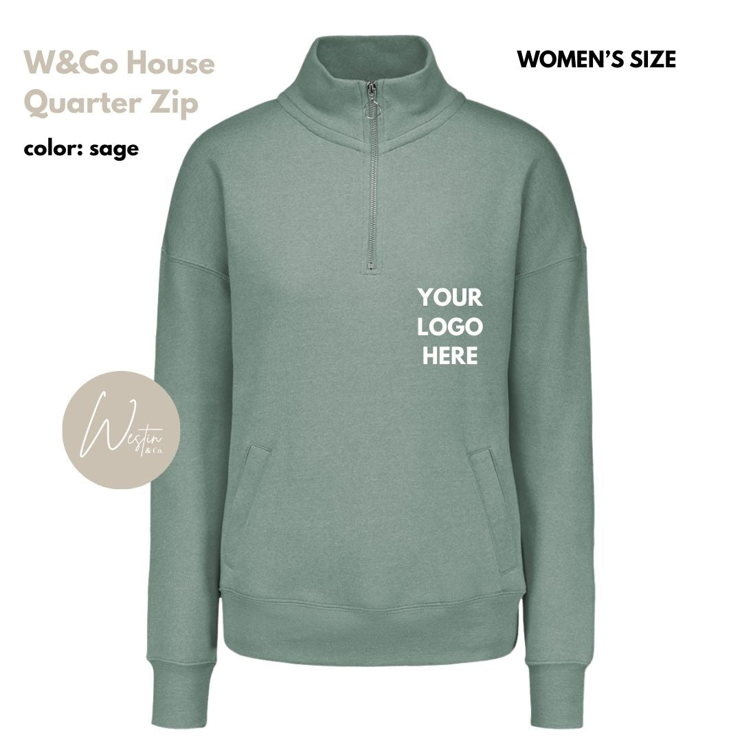 Quarter Zip Sweatshirt | Custom Embroidered