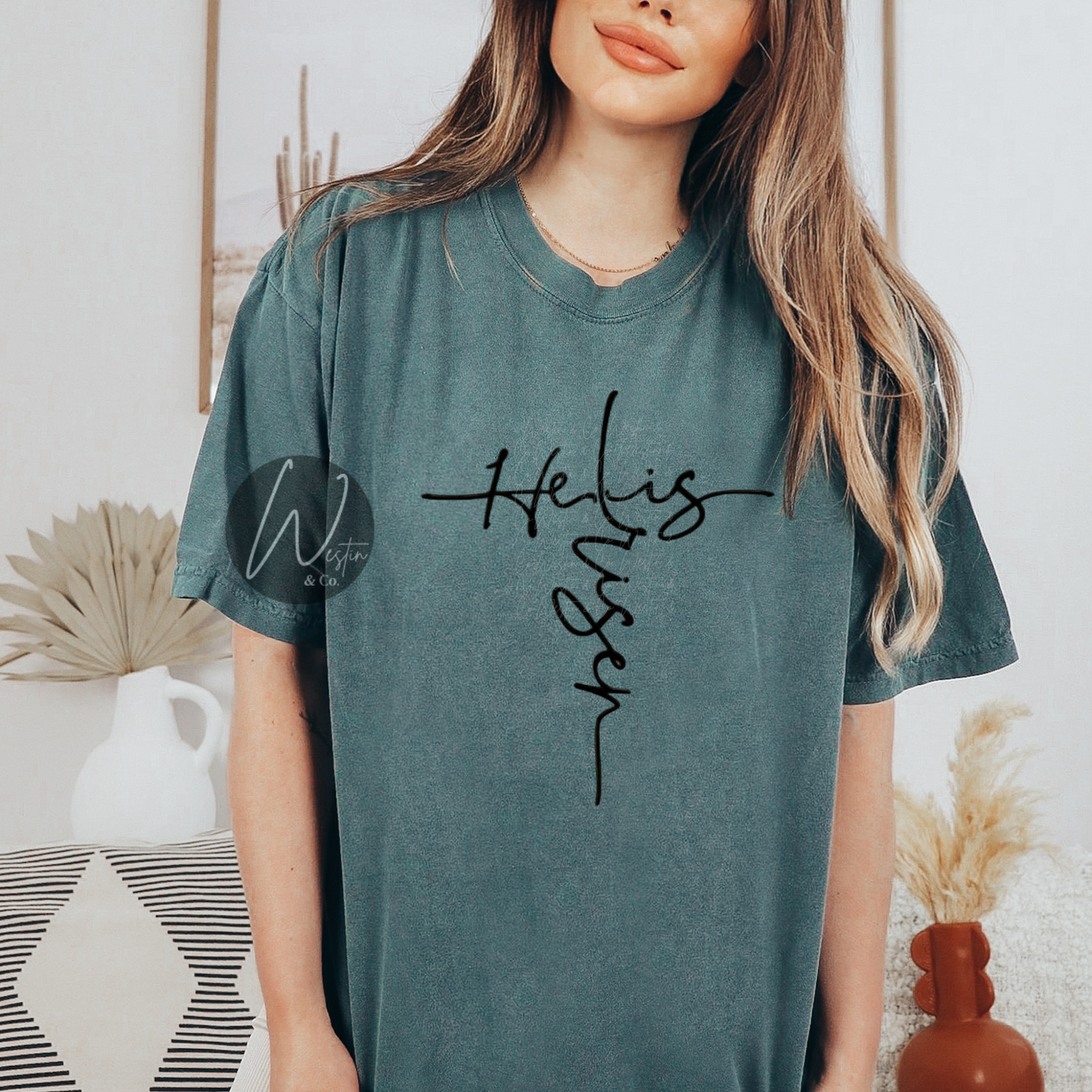 He Is Risen Tee