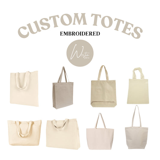 $30 Custom Embroidered Tote SALE | See details in description