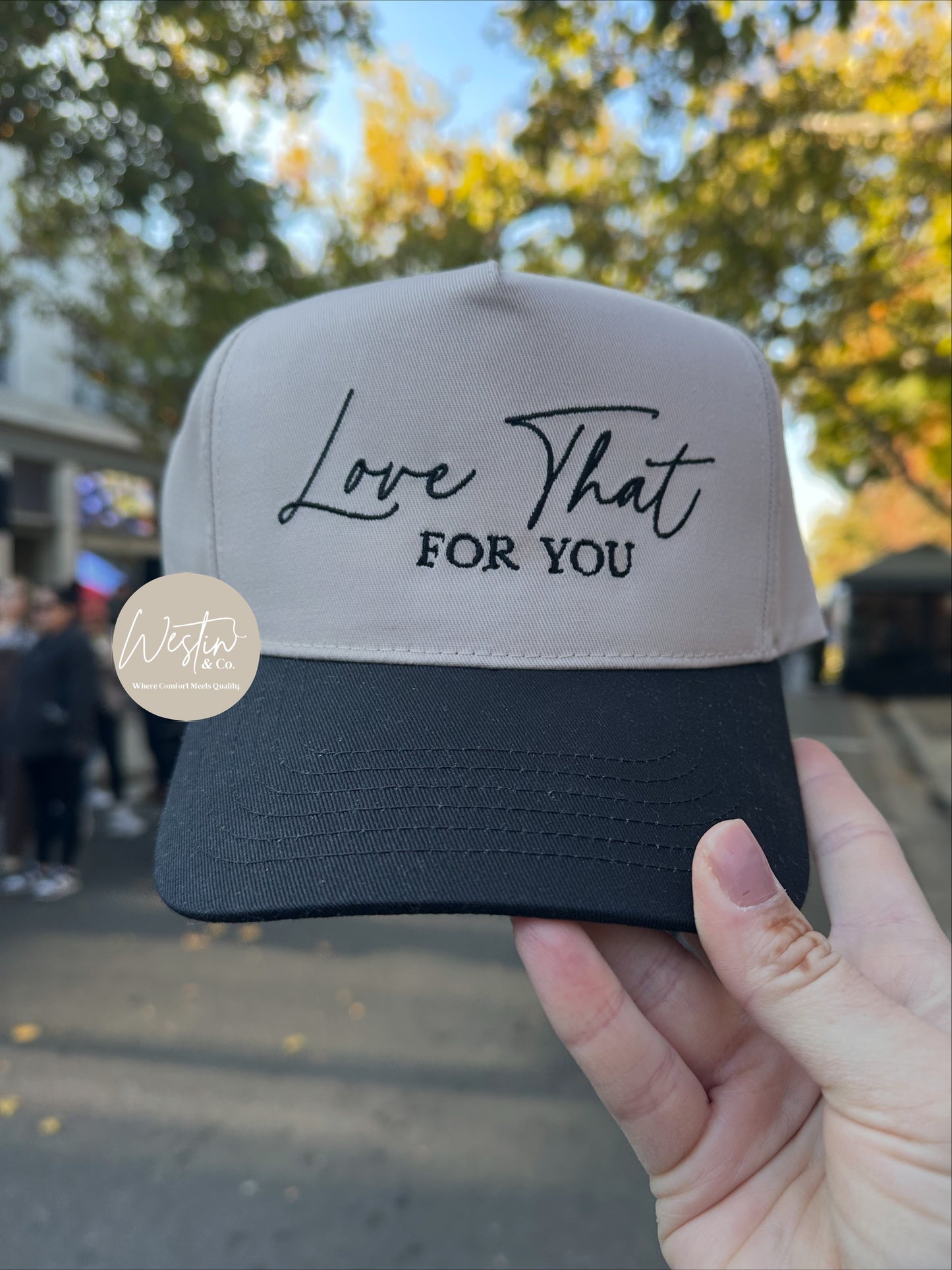 Embroidered Two-Tone Hats – Exclusive Designs