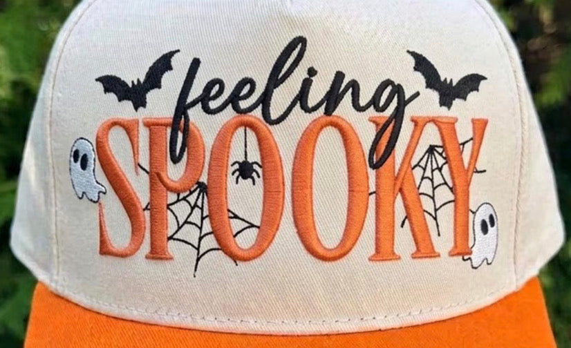 Feeling Spooky Embroidered Two-Tone Snapback Hat