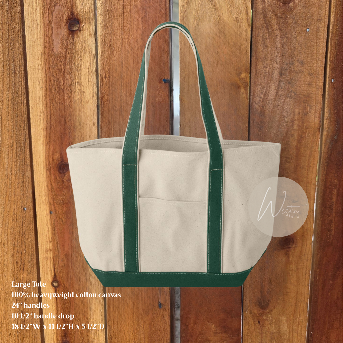 Custom Embroidered Tote | Two-tone