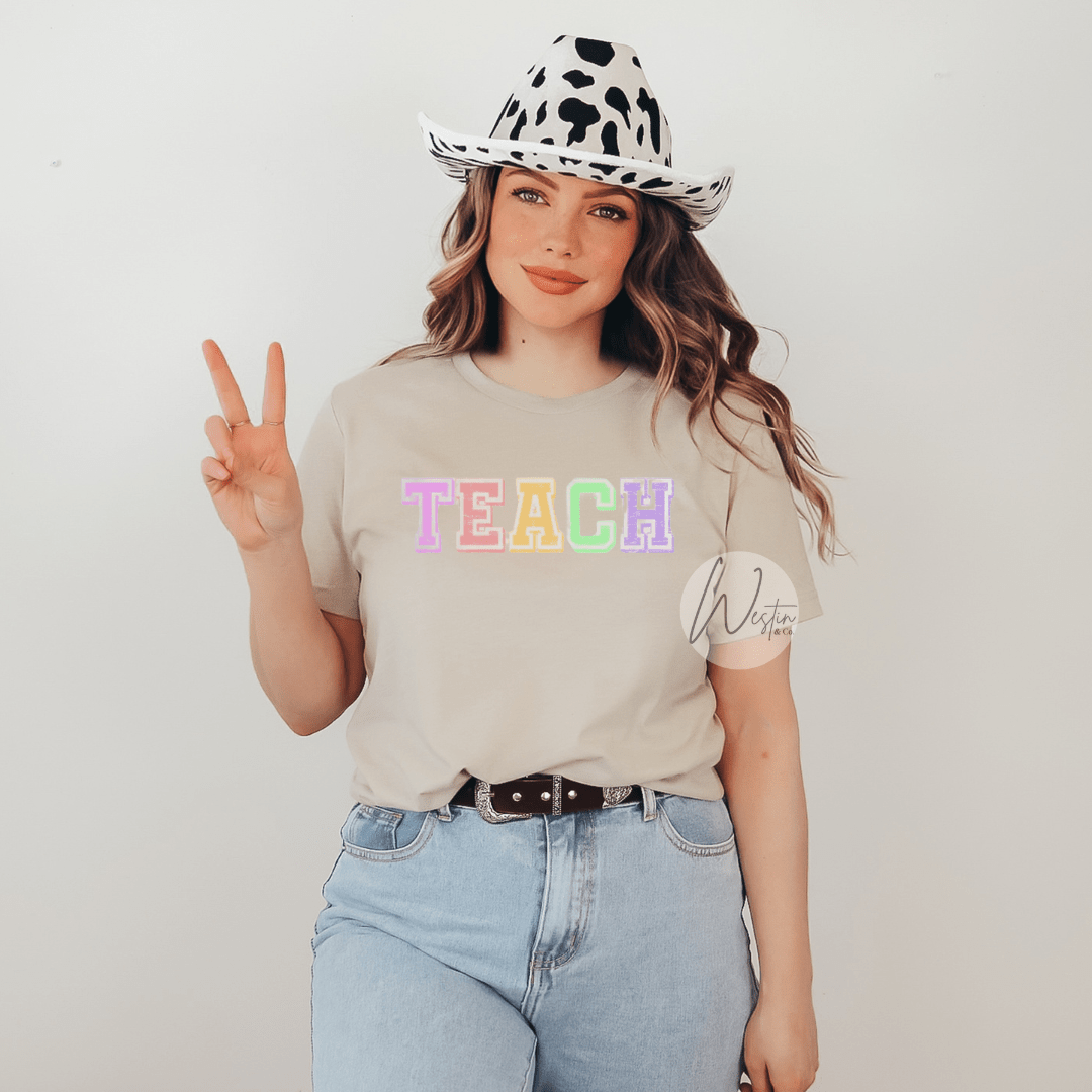 TEACH - Colorful Tee