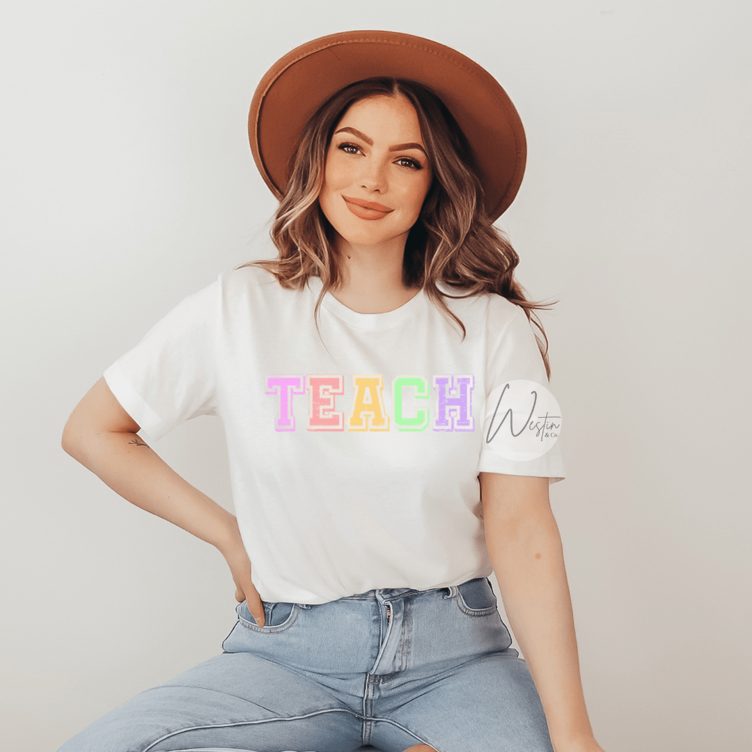 TEACH - Colorful Tee
