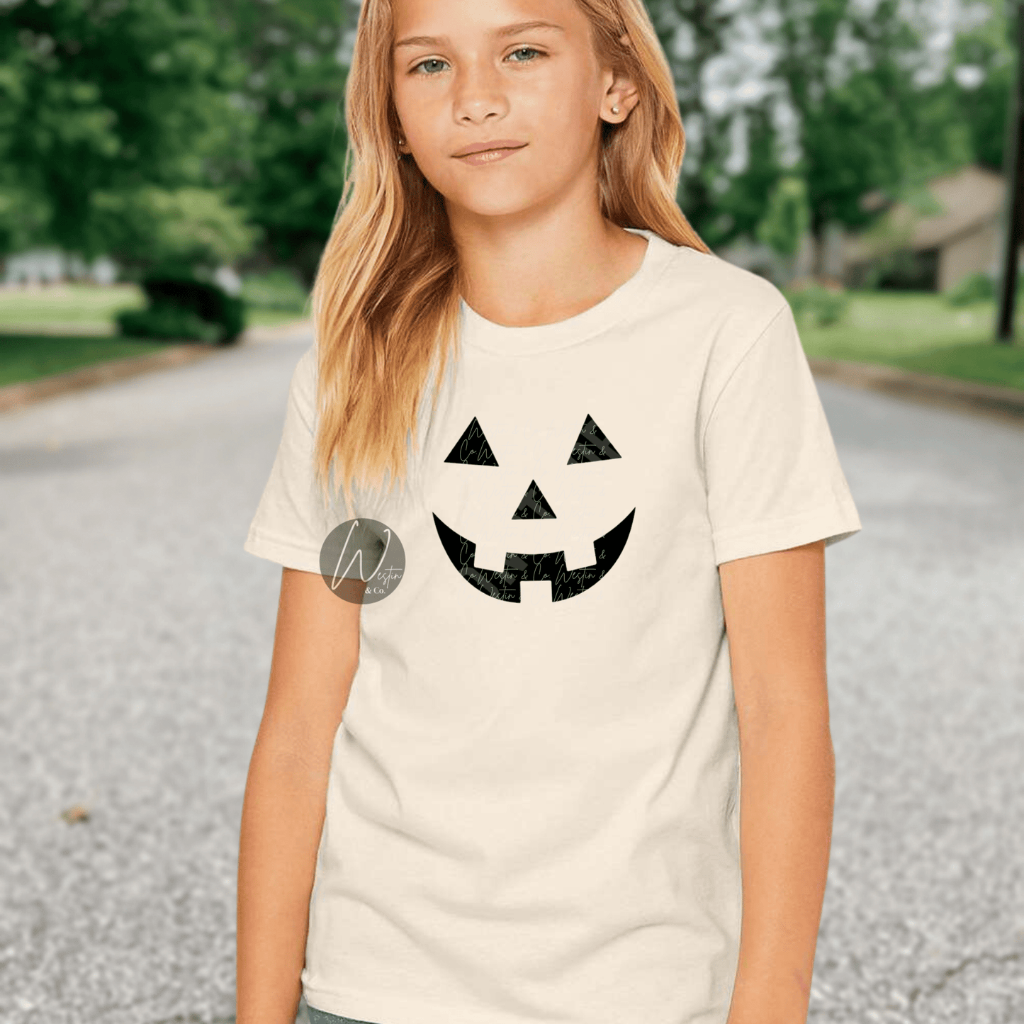 Youth Pumpkin Face Tee